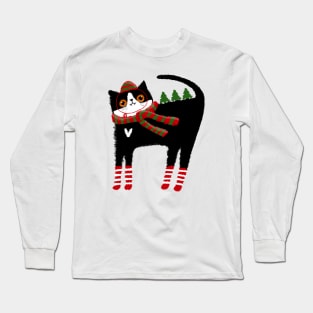 The Christmas Cat Long Sleeve T-Shirt